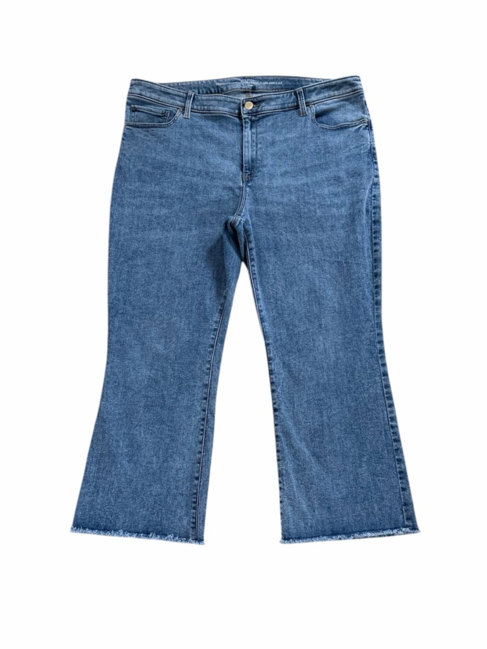 Chico's Perfect Stretch Girlfriend Flare Ankle Jeans Size18 (3.5 Chico's Sizing) - Picture 2 of 12
